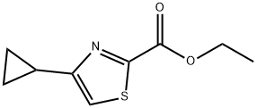 4-环丙基-1,3-三唑-2-羧酸乙酯 结构式