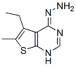 Thieno[2,3-d]pyrimidin-4(1H)-one, 5-ethyl-6-methyl-, hydrazone (9CI) 结构式