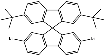 2,7-二溴-2,7-二叔丁基-9,9-螺二芴 结构式