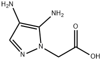 1H-Pyrazole-1-aceticacid,4,5-diamino-(9CI) 结构式