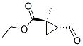 Cyclopropanecarboxylic acid, 2-formyl-1-methyl-, ethyl ester, (1R,2R)- (9CI) 结构式