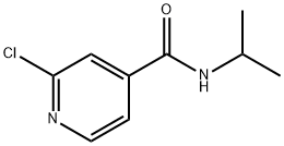 2-氯-N-异丙基吡啶-4-甲酰胺 结构式