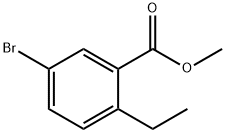 5-溴-2-乙基苯甲酸甲酯 结构式