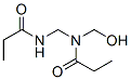 Propanamide,  N-(hydroxymethyl)-N-[[(1-oxopropyl)amino]methyl]- 结构式