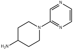 1-吡嗪-2-基哌啶-4-胺二盐酸盐 结构式