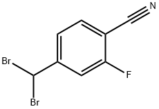 4-(DIBROMOMETHYL)-2-FLUOROBENZONITRILE 结构式