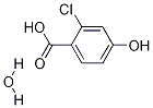 2-氯-4-羟基苯甲酸一水合物 结构式