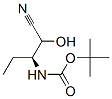 Carbamic acid, [(1S)-1-(cyanohydroxymethyl)propyl]-, 1,1-dimethylethyl ester 结构式