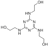 2,2',2''-(1,3,5-triazine-2,4,6-triyltriimino)trisethanol  结构式