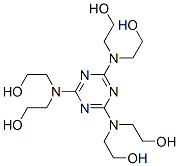 2,2',2'',2''',2'''',2'''''-(1,3,5-triazine-2,4,6-triyltrinitrilo)hexakisethanol  结构式