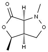 3H,6H-Furo[3,4-c]isoxazol-6-one,tetrahydro-1,4-dimethyl-,(3aS,4R,6aS)-(9CI) 结构式