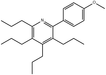 2-(4-METHOXY-PHENYL)-3,4,5,6-TETRAPROPYL-PYRIDINE 结构式