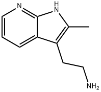 2-甲基-1H-吡咯并[2,3-B]吡啶-3-乙胺 结构式
