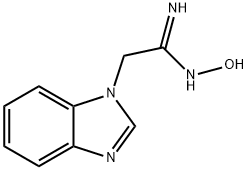 1-Benzimidazoleacetamidoxime(8CI) 结构式