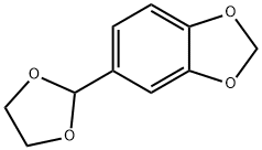 5-(1,3-二氧戊环-2-基)苯并[D][1,3]二氧戊环 结构式