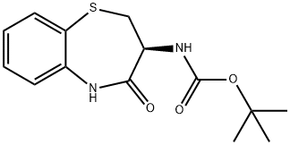 3(S)-BOC-AMINO-2,3-DIHYDRO-4-OXO-1,5-BENZOTHIAZEPINE 结构式