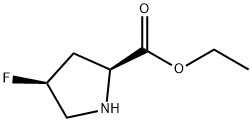 L-Proline, 4-fluoro-, ethyl ester, (4S)- (9CI) 结构式