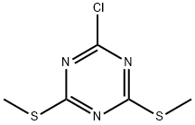 6-chloro-2,4-bis(methylthio)-1,3,5-triazine  结构式