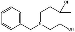 3,4-Piperidinediol, 4-methyl-1-(phenylmethyl)- (9CI) 结构式