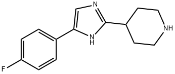 PIPERIDINE, 4-[5-(4-FLUOROPHENYL)-1H-IMIDAZOL-2-YL]- 结构式