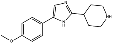 PIPERIDINE, 4-[5-(4-METHOXYPHENYL)-1H-IMIDAZOL-2-YL]- 结构式