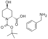 (2R,4R)-N-BOC-4-HYDROXYPIPERIDINE-2-CARBOXYLIC ACID 结构式