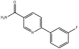 6-(3-Fluorophenyl)pyridine-3-carboxaMide 结构式