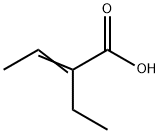 2-乙基丁-2-烯酸 结构式