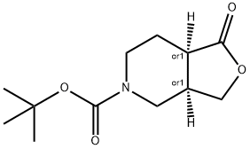 1-氧代六氢呋喃[3,4-C]吡啶-5(3H)-甲酸 叔丁酯 结构式