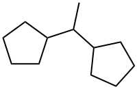 1,1-Dicyclopentylethane 结构式