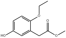 Benzeneacetic acid, 2-ethoxy-5-hydroxy-, methyl ester (9CI) 结构式