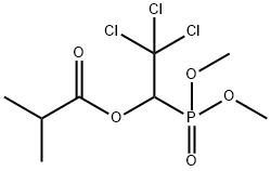 Isobutyric acid 2,2,2-trichloro-1-(dimethoxyphosphinyl)ethyl ester 结构式