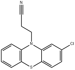 2-Chloro-10H-phenothiazine-10-propanenitrile 结构式