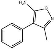 3-甲基-4-苯基异噁唑-5-胺 结构式