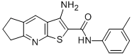 3-amino-N-(3-methylphenyl)-6,7-dihydro-5H-cyclopenta[b]thieno[3,2-e]pyridine-2-carboxamide 结构式