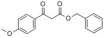 BETA-OXO-4-METHOXY-BENZENEPROPANOIC ACID PHENYLMETHYL ESTER 结构式