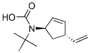 Carbamic acid, [(1R,4S)-4-ethenyl-2-cyclopenten-1-yl]-, 1,1-dimethylethyl 结构式