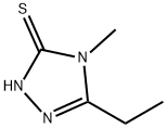 5-乙基-4-甲基-2H-1,2,4-三唑-3-硫酮 结构式
