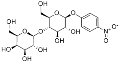 4-硝基苯基-Β-D-乳糖苷 结构式