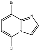 8-溴-5-氯-1H-咪唑并[1,2-A〕吡啶 结构式