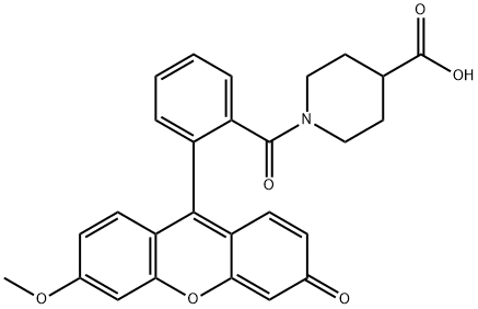 1-(O'-METHYLFLUORESCEINYL)PIPERIDINE-4-C 结构式