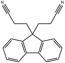 9,9-二(2-氰基乙基)芴 结构式