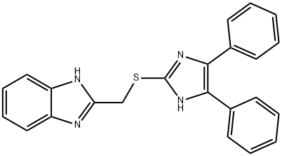 2-([(4,5-DIPHENYL-1H-IMIDAZOL-2-YL)THIO]METHYL)-1H-BENZIMIDAZOLE 结构式