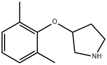 3-(2,6-DIMETHYLPHENOXY)-PYRROLIDINE 结构式