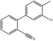 3'-CHLORO-4'-METHYL-2-BIPHENYLCARBONITRILE 结构式