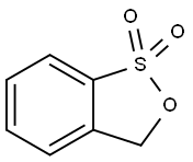 3H-2,1-benzoxathiole 1,1-dioxide 结构式