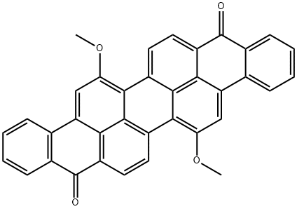 6,15-二甲氧基苯并[RST]菲并[10,1,2-CED]戊芬-9,18-二酮 结构式