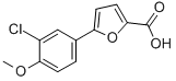 5-(3-CHLORO-4-METHOXYPHENYL)-2-FUROIC ACID 结构式