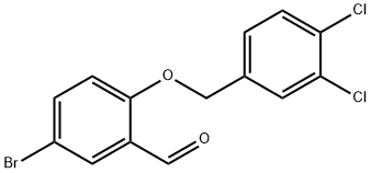 5-溴-2-(3,4-二氯苄基)氧基-苯甲醛 结构式