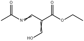 2-Propenoic  acid,  2-[(acetylimino)methyl]-3-hydroxy-,  ethyl  ester 结构式